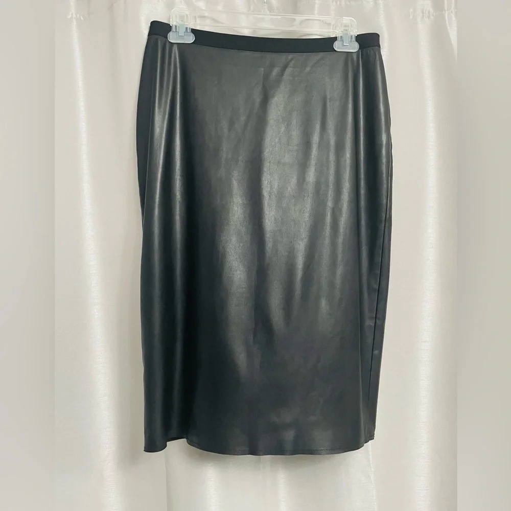 ✨ BCBGMAXAZRIA “Bess” Leather-Look Pencil Skirt - Picture 3 of 9